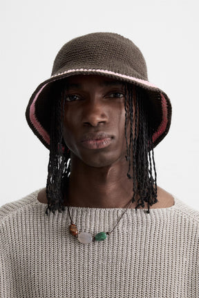 CROCHET BAND BUCKET HAT - Image 1