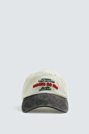 CONTRAST EMBROIDERY CAP - Image 5