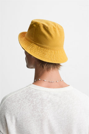 CONTRAST EMBROIDERY BUCKET HAT - Image 3