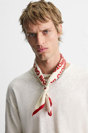 TEXT PRINT BANDANA - Image 1