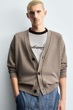 REVERSIBLE CARDIGAN WITH REVERSE EFFECT - Image 5