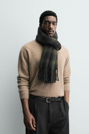 Viscose Plaid Scarf
