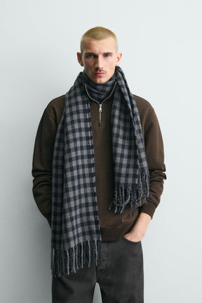 CHECK SCARF - Image 1
