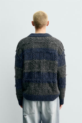 Striped Jacquard Polo