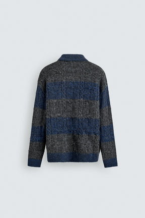 Striped Jacquard Polo