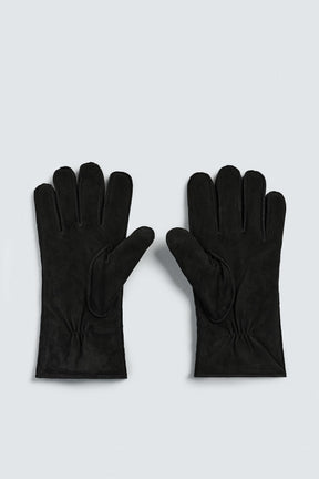 CONTRAST LEATHER GLOVES - Image 4