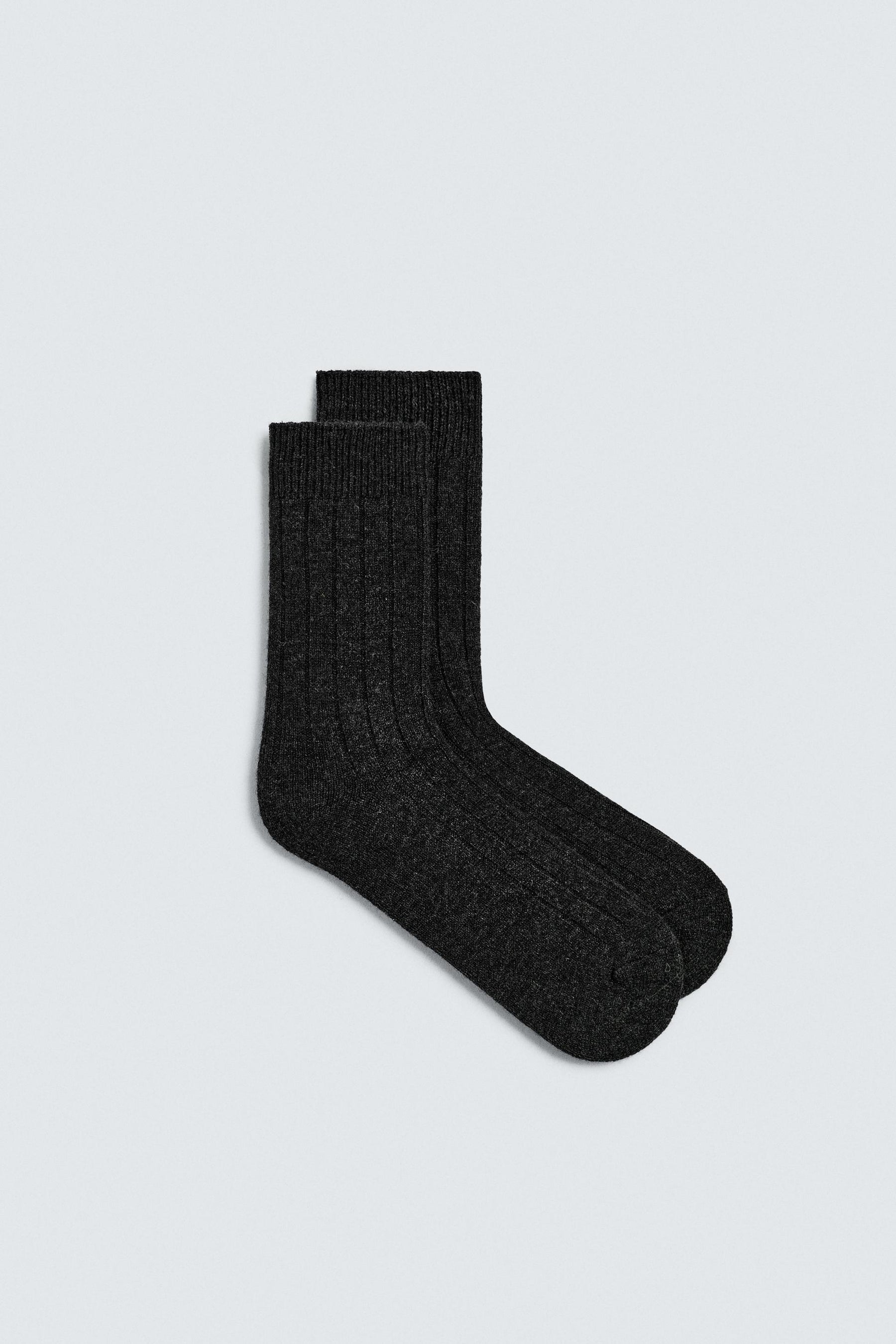 Wool Ribbed Socks