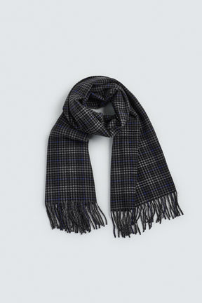 CHECK SCARF WITH FRINGED EDGES - Image 2