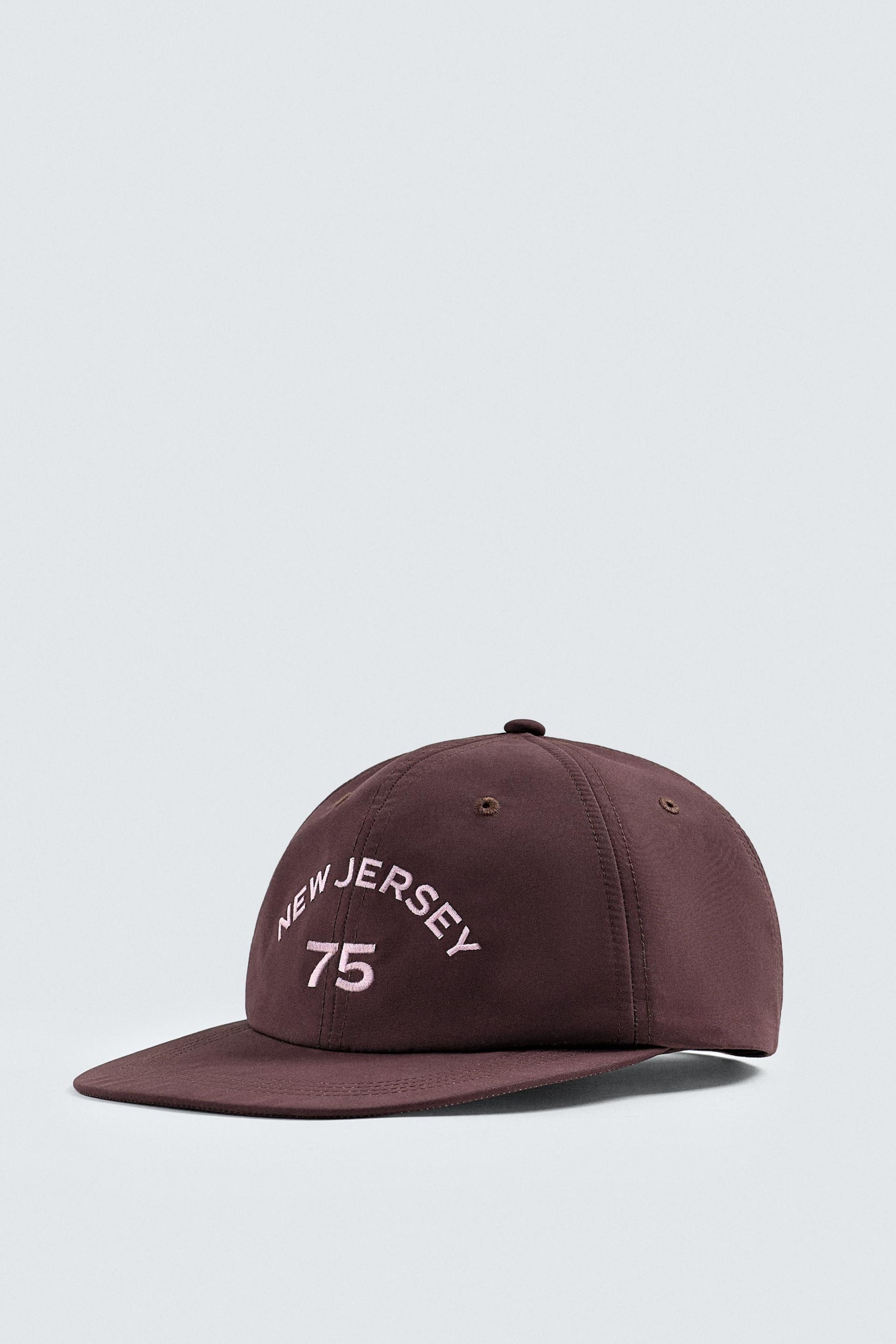 EMBROIDERED FLAT PEAK CAP - Image 1