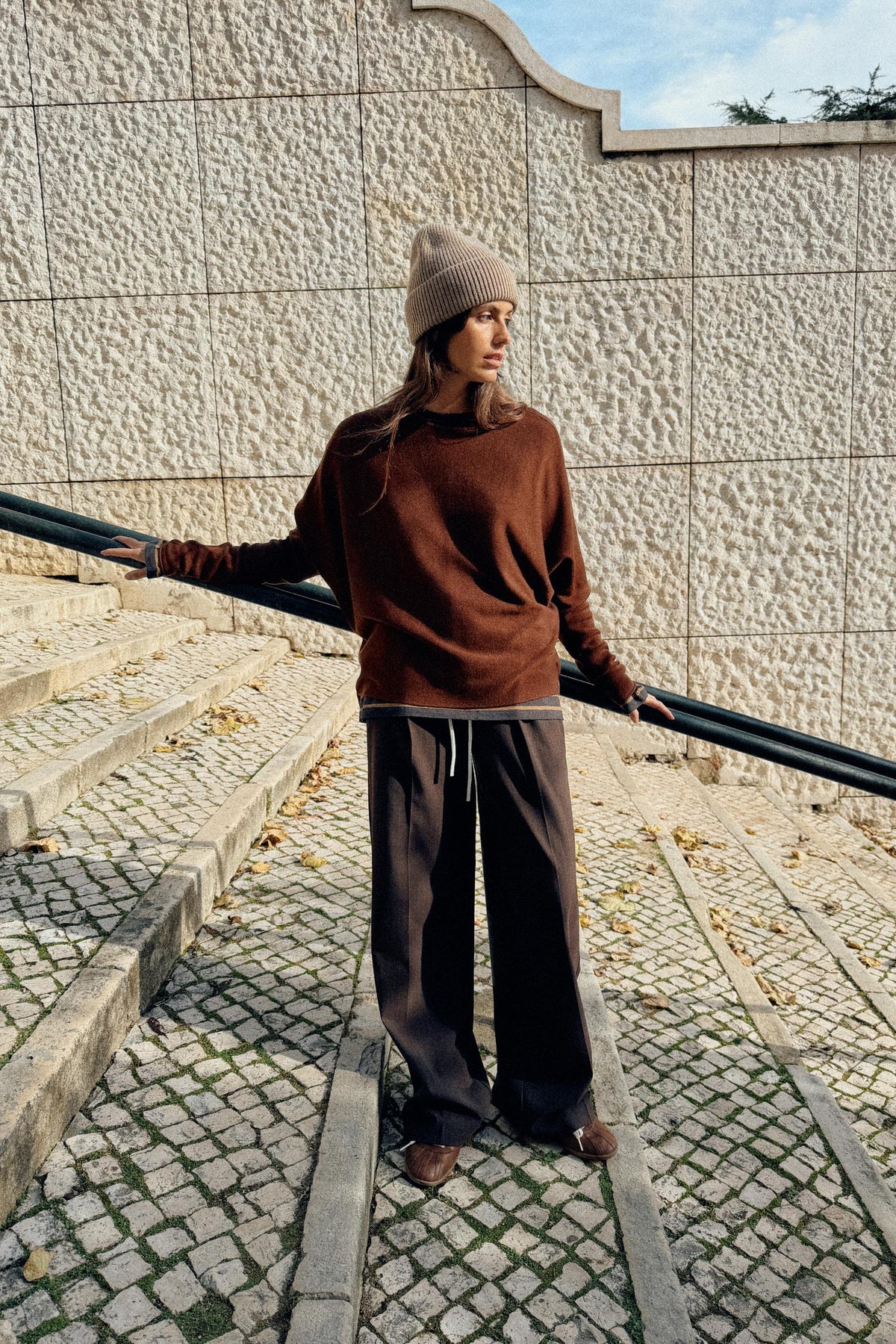 Strickcape-Pullover