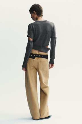 KNITTED JUMPER WITH BUTTONS