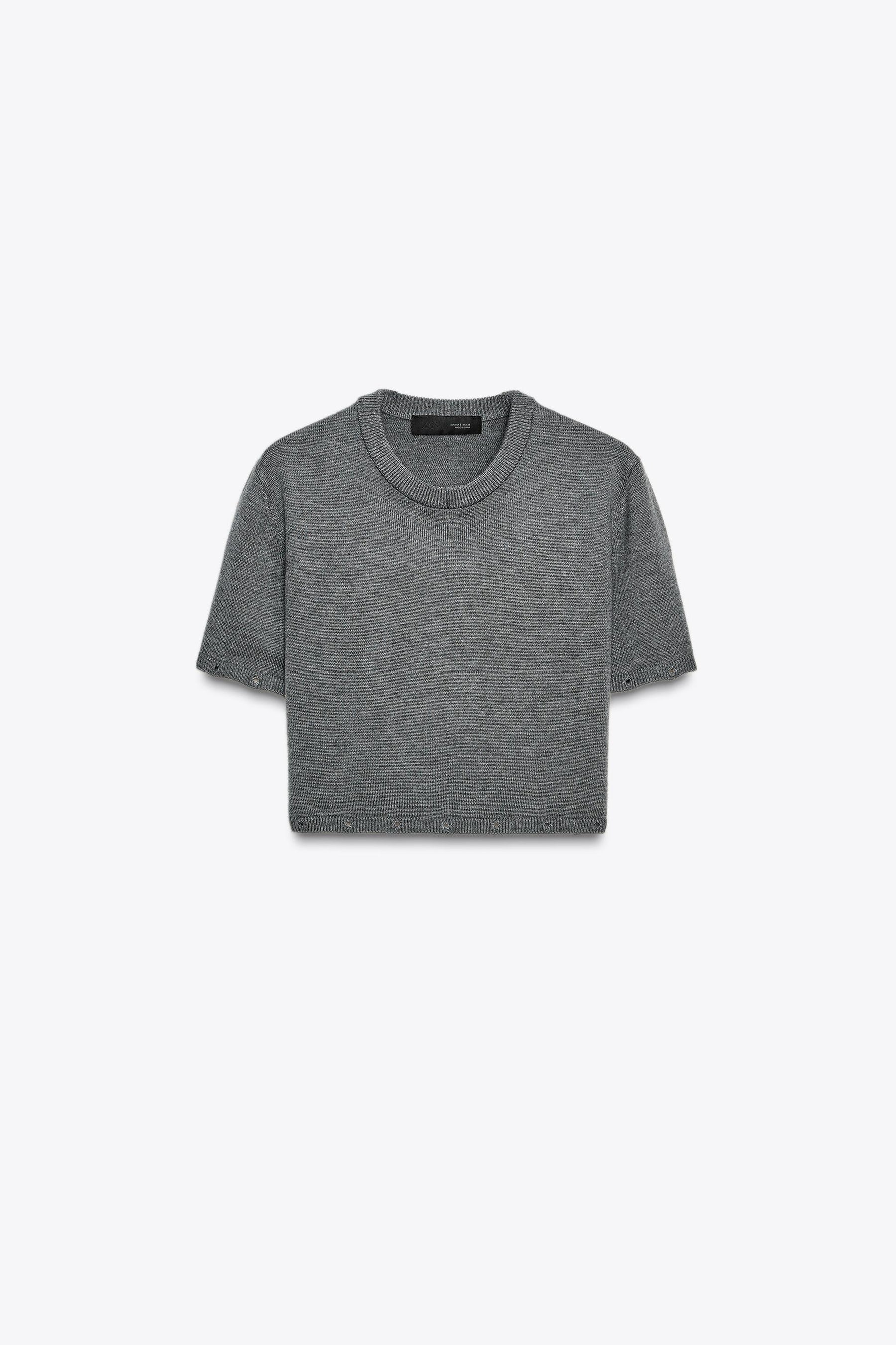 KNITTED JUMPER WITH DETACHABLE BUTTONS - Image 9