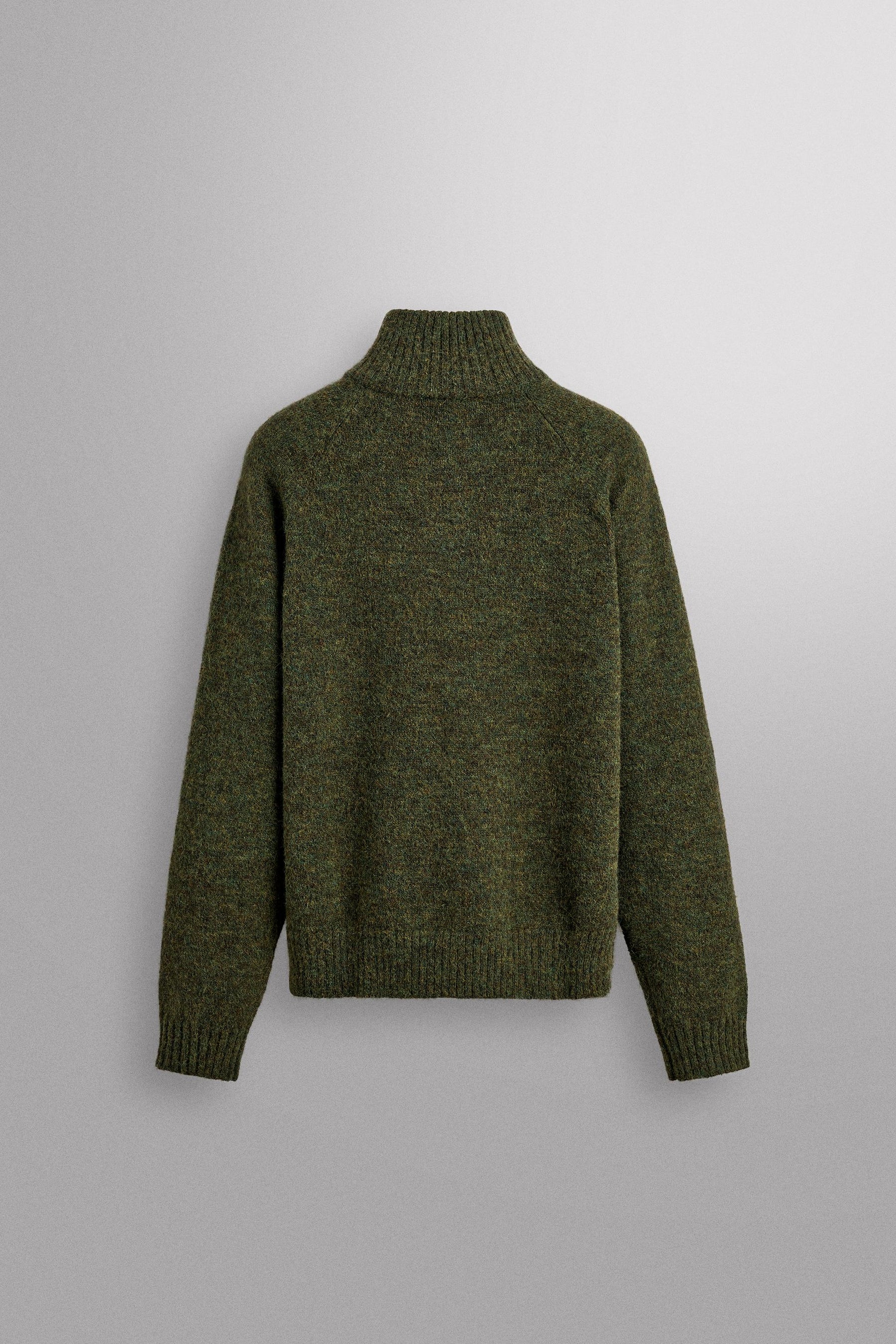 Wollpullover mit Reißverschluss