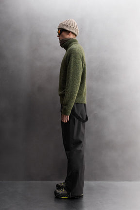 Wollpullover mit Reißverschluss