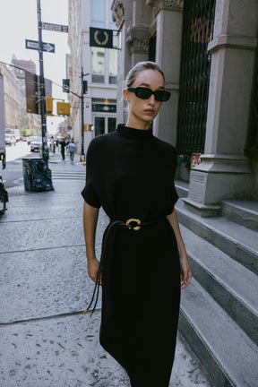 Belted Knit Dress