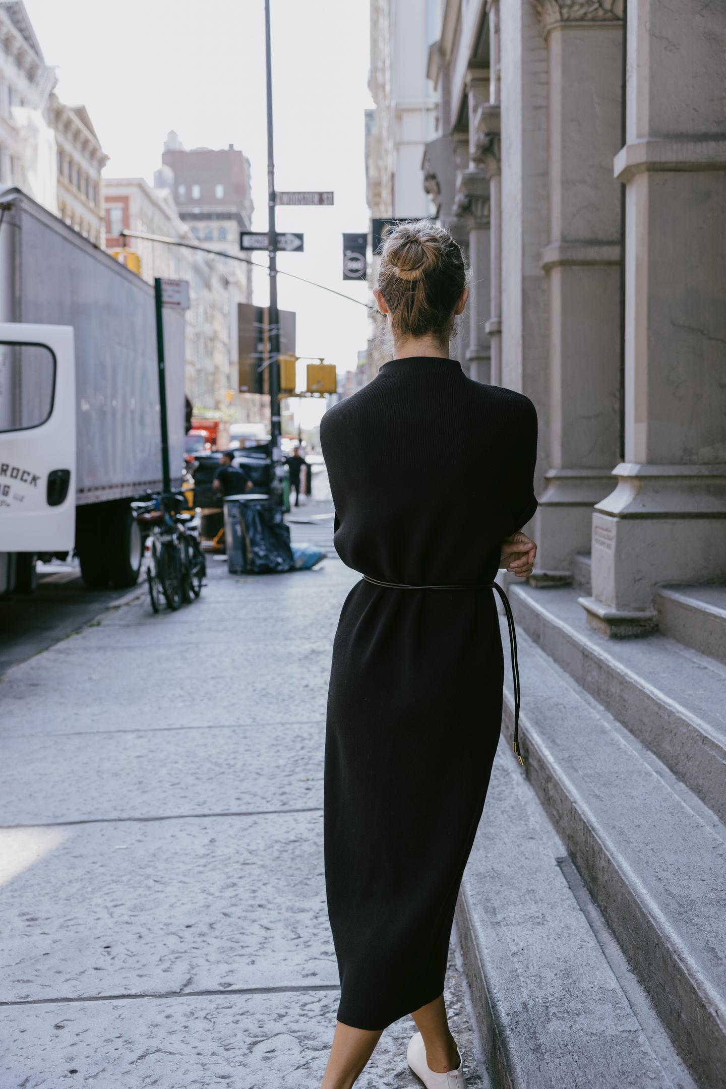 Belted Knit Dress