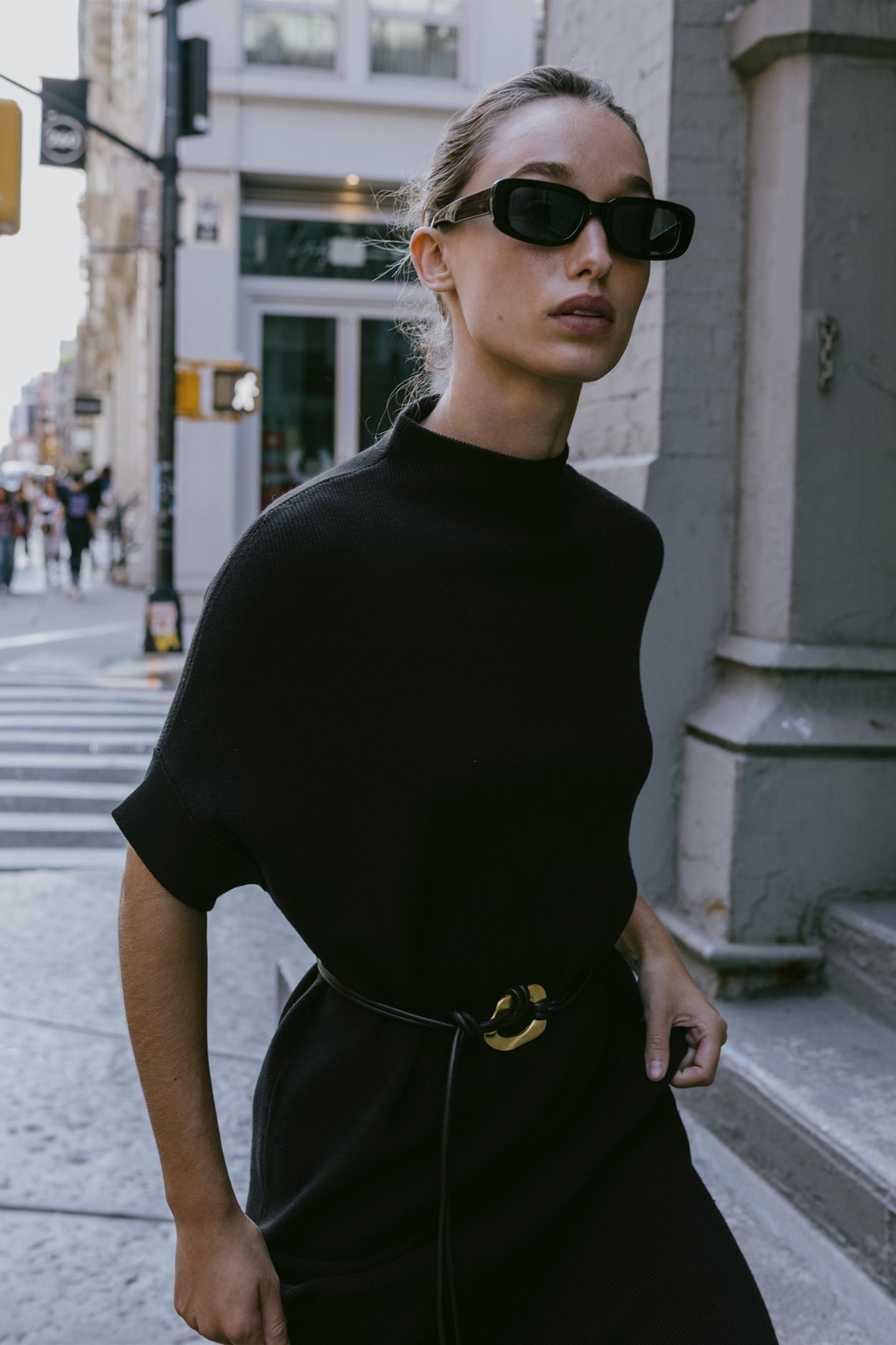 Belted Knit Dress