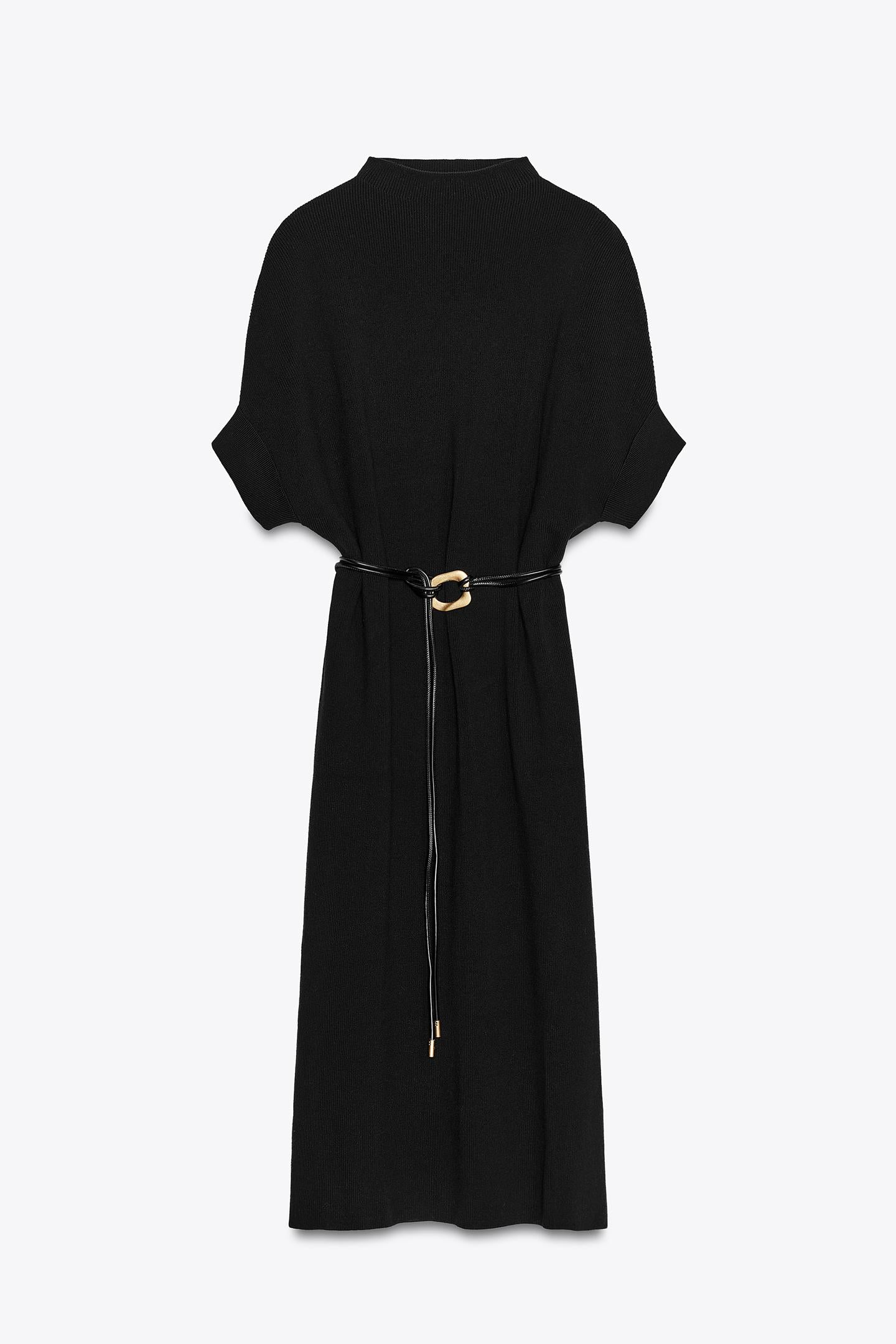 Belted Knit Dress