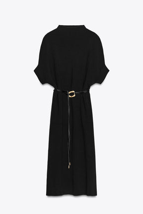 Belted Knit Dress
