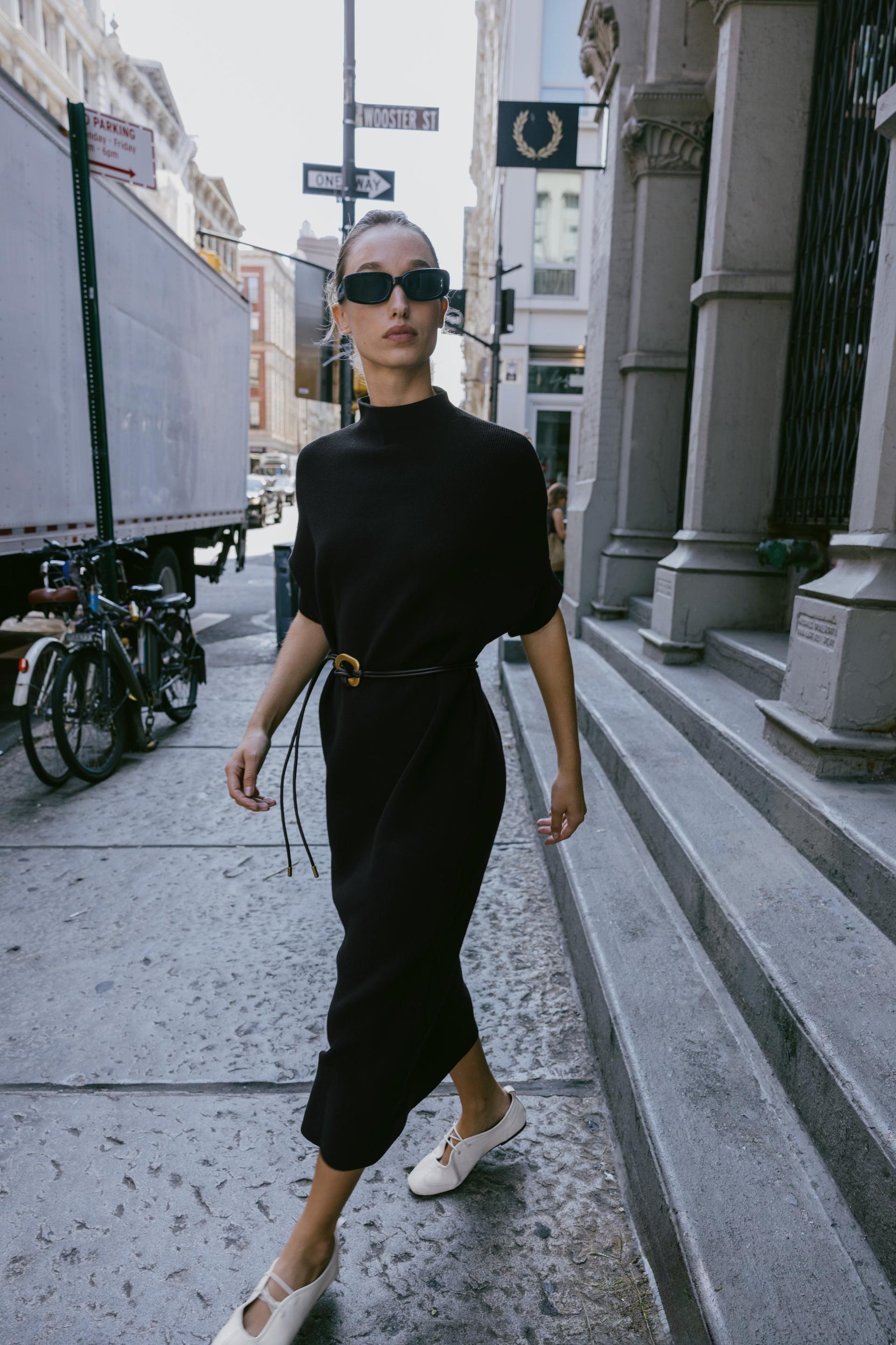 Belted Knit Dress