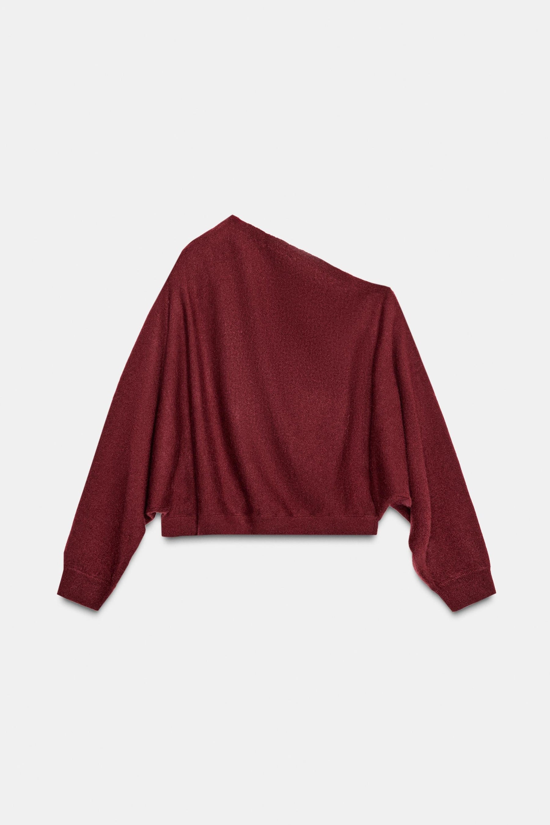 ASYMMETRIC RHINESTONE KNIT JUMPER - Image 6