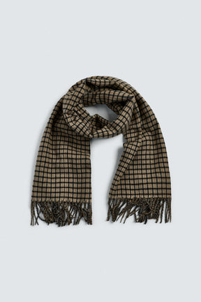 CHECK SCARF WITH FRINGING - Image 4