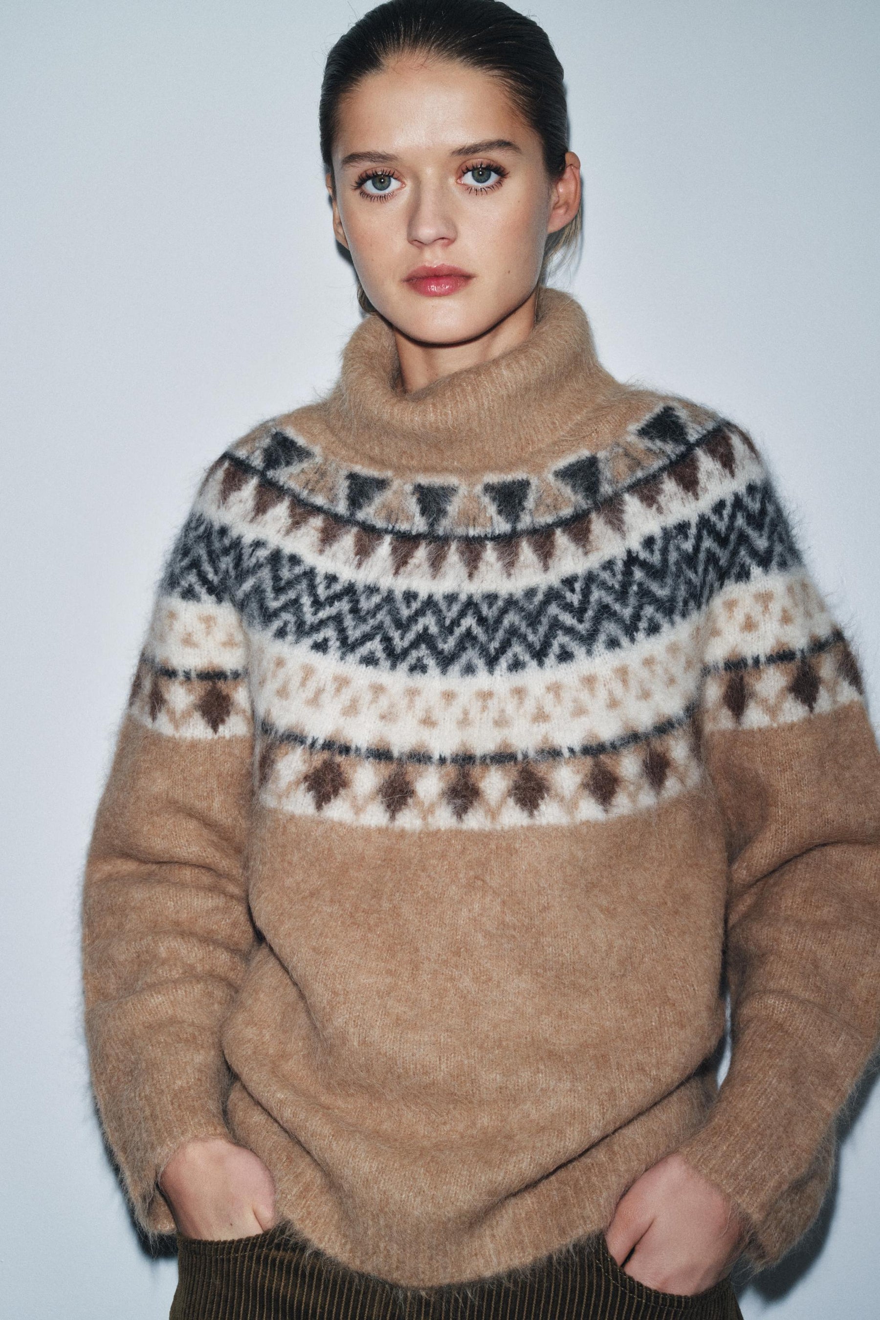 Alpaca Blend Jacquard Jumper