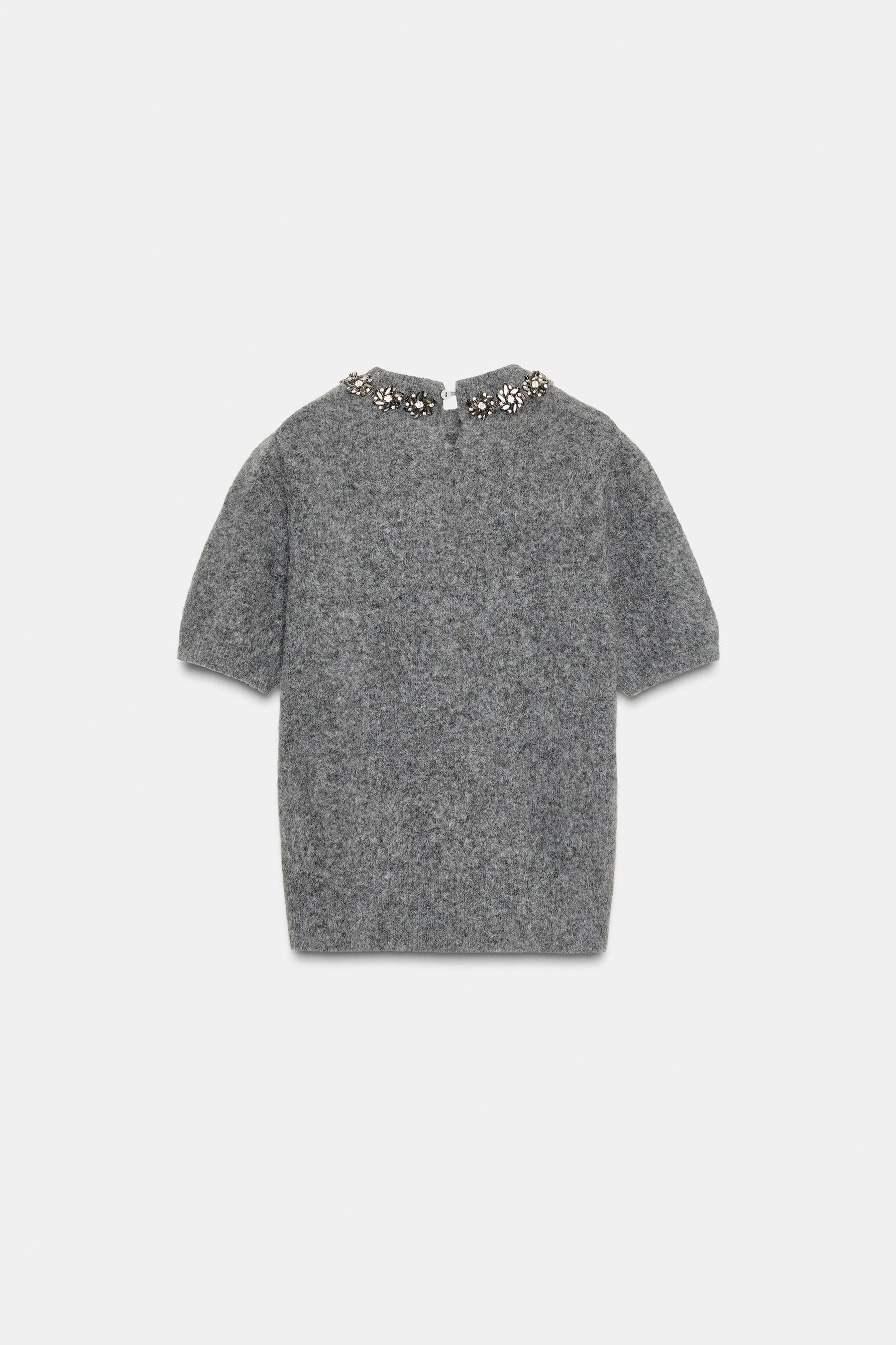 Knit Jumper with Jewel