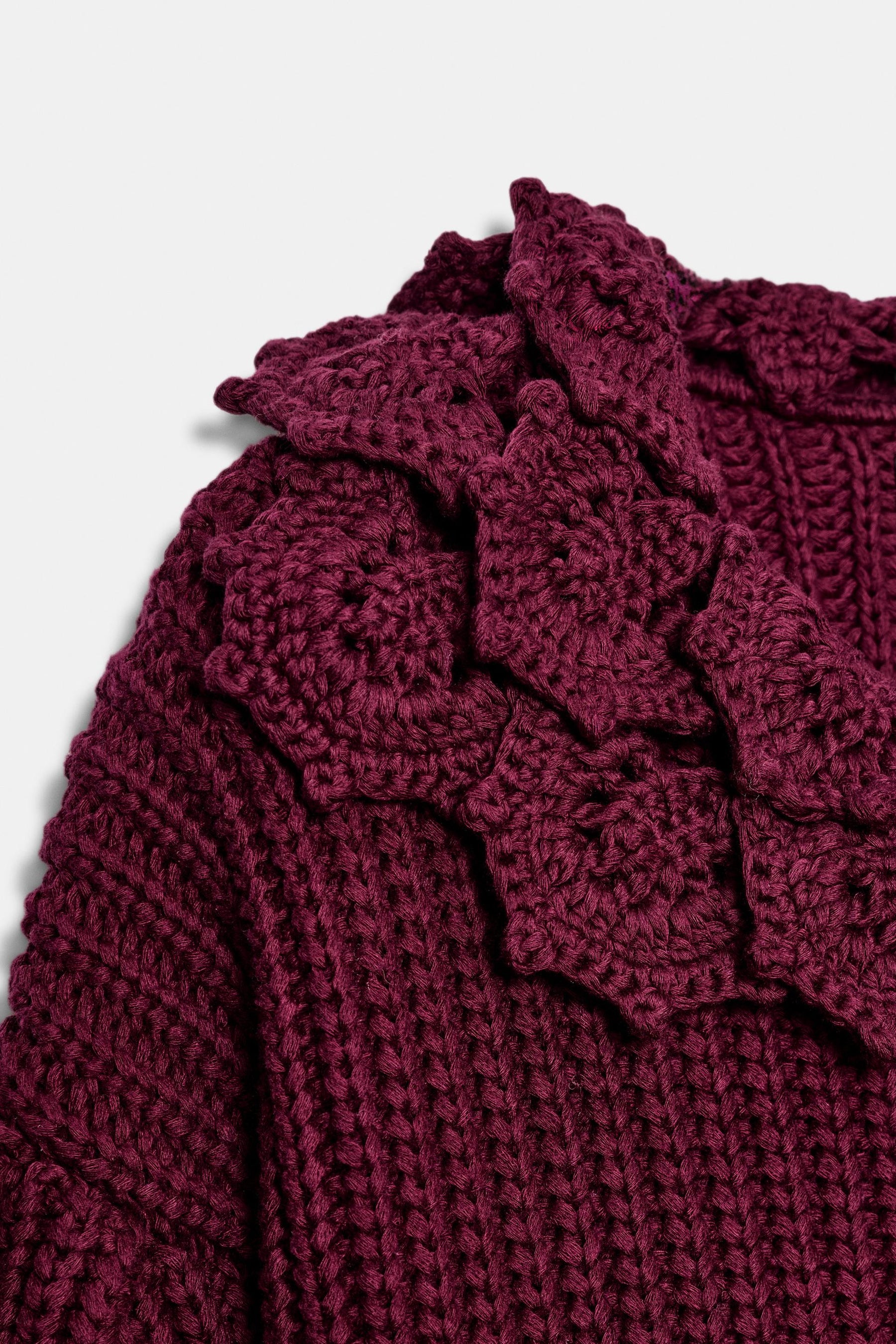 STRICKStrickjacke mit Struktur