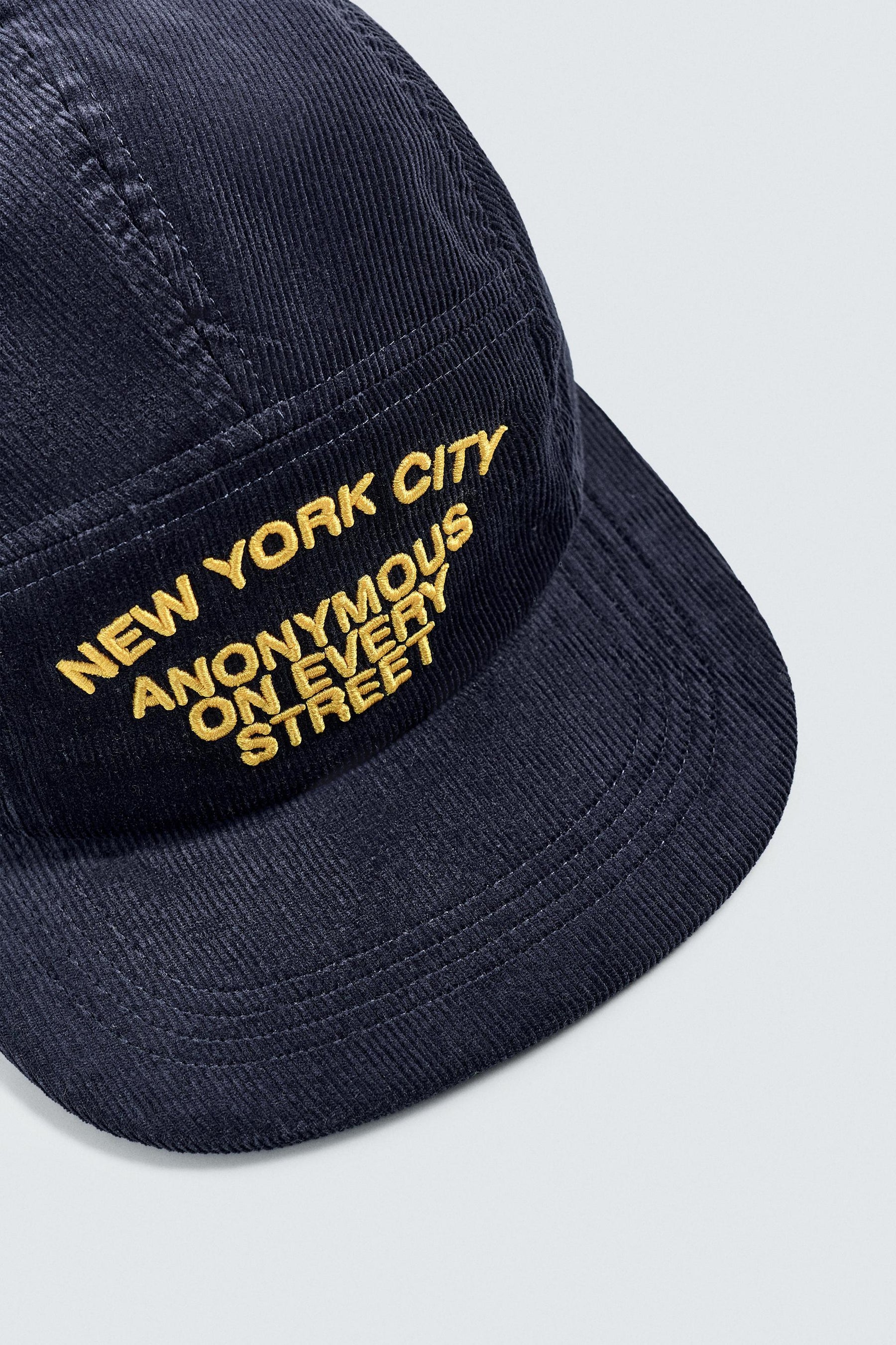 EMBROIDERED CORDUROY CAP - Image 3