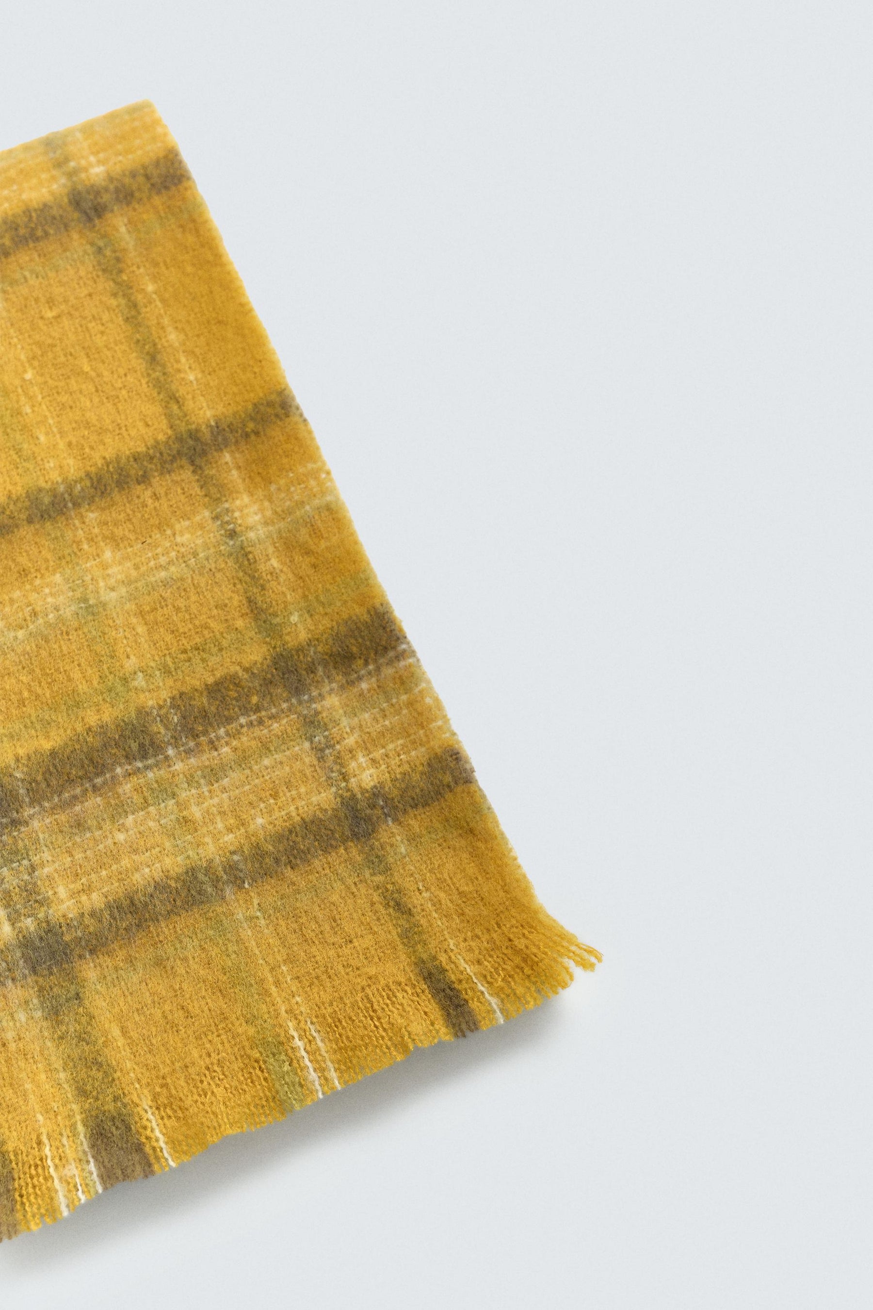 BRUSHED CHECK SCARF - Image 3