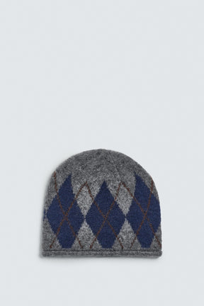 ARGYLE JACQUARD BEANIE - Image 5