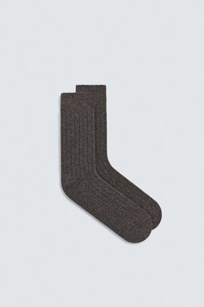Ribbed Cashmere Socks