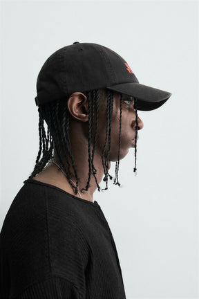 WASHED CAP WITH PRINTED TEXT - Image 2