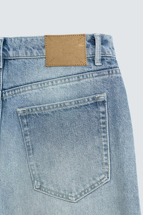 STRAIGHT-LEG JEANS WITH SEAMS - Image 9