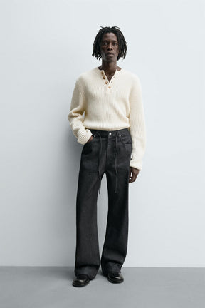 RELAXED FLARE FIT JEANS - Image 1