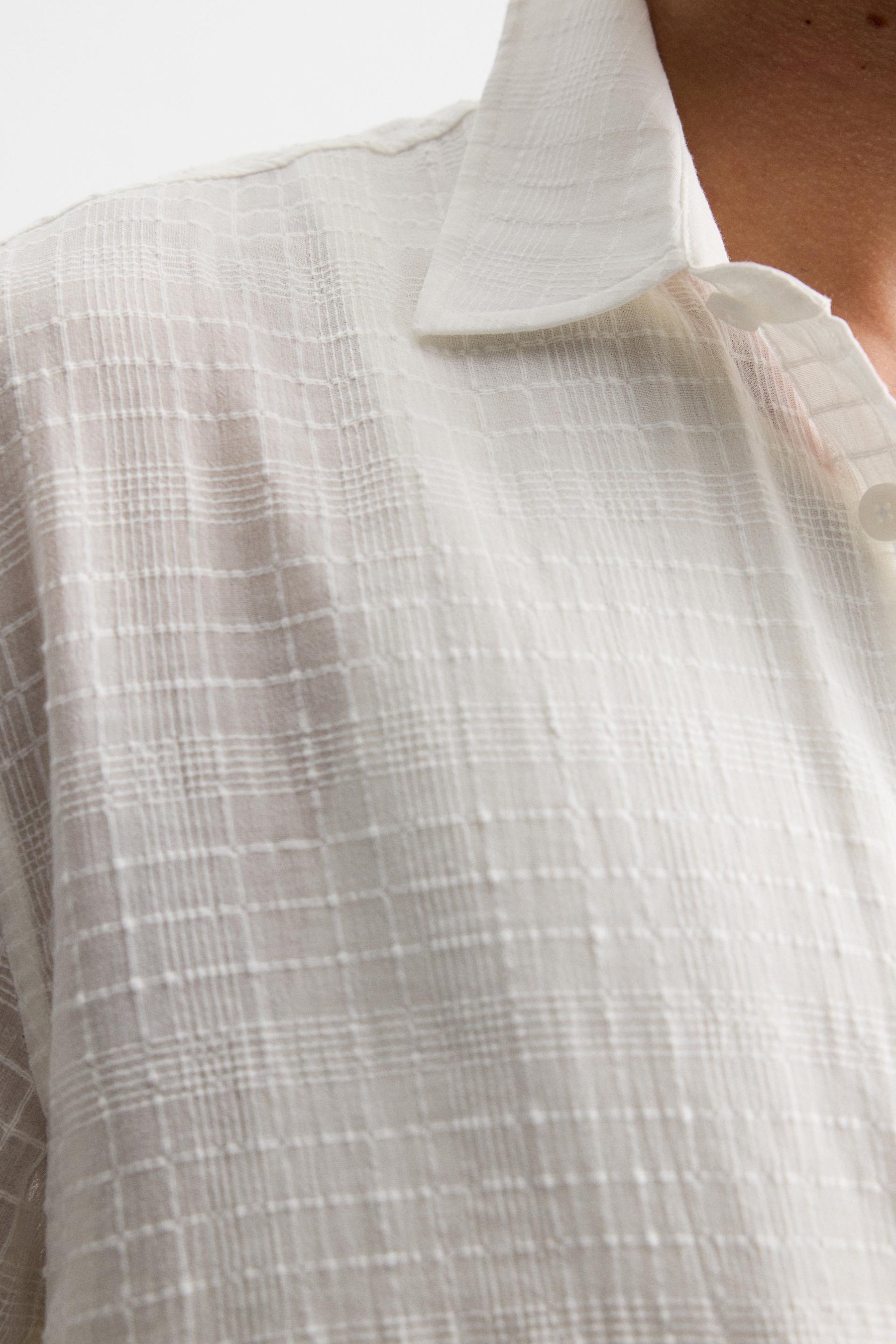 CHECK JACQUARD SHIRT - Image 6