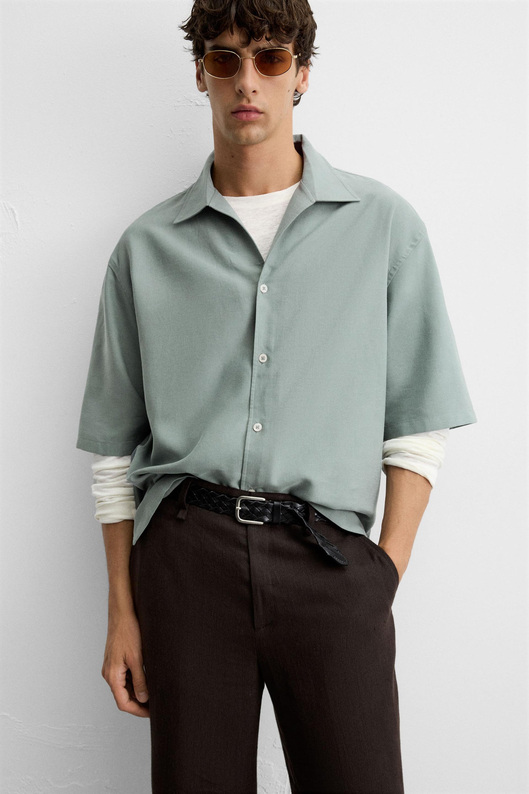 RELAXED FIT FLOWING SHIRT - Image 5
