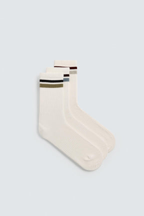 STRIPED SOCKS 3-PACK - Image 2