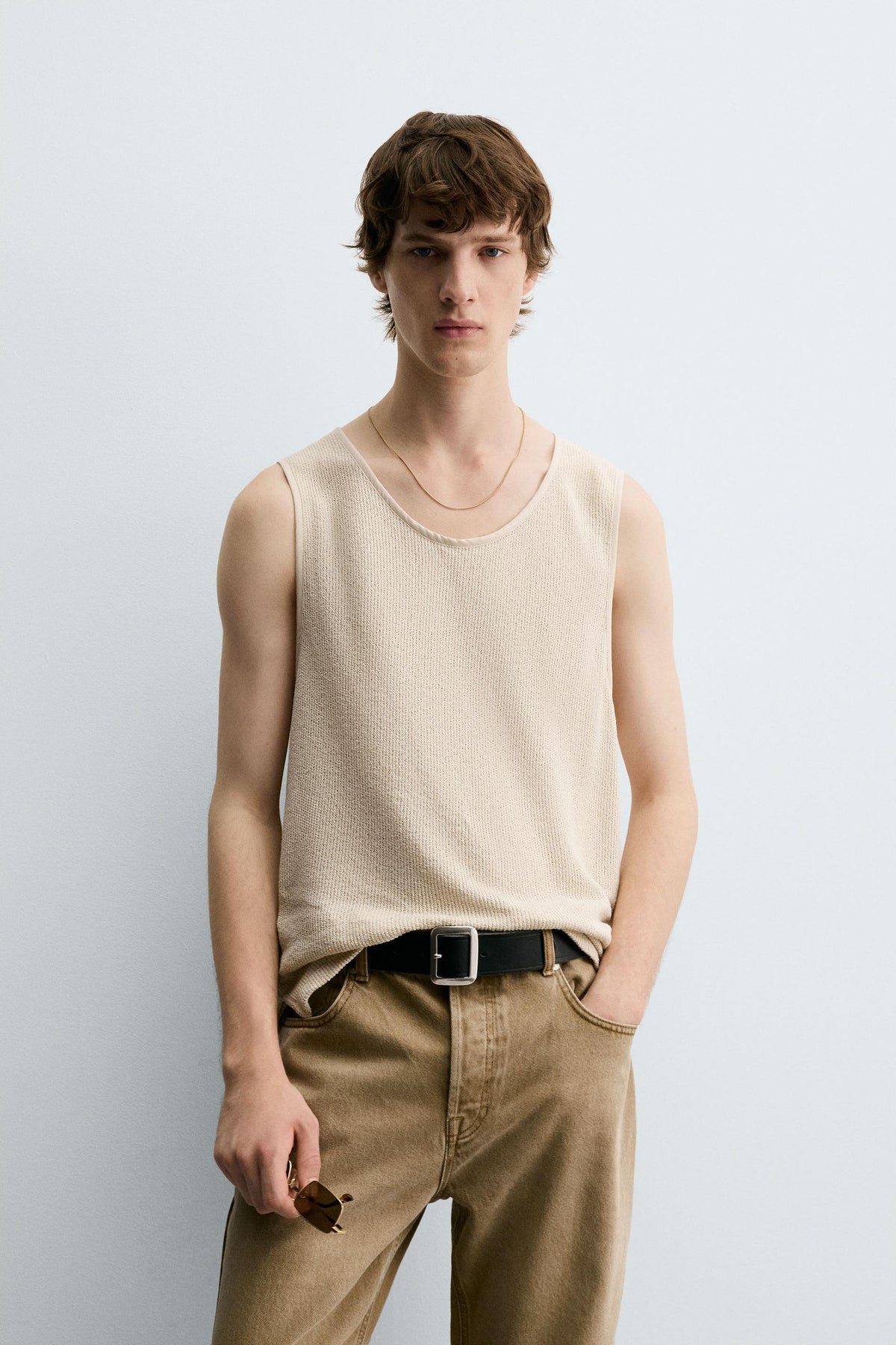 TEXTURED TANK T-SHIRT - Image 2