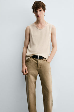 TEXTURED TANK T-SHIRT - Image 5