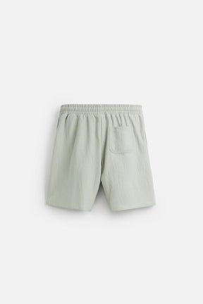TEXTURED JOGGER BERMUDA SHORTS - Image 8