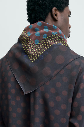 Polka Dot Blouse Scarf