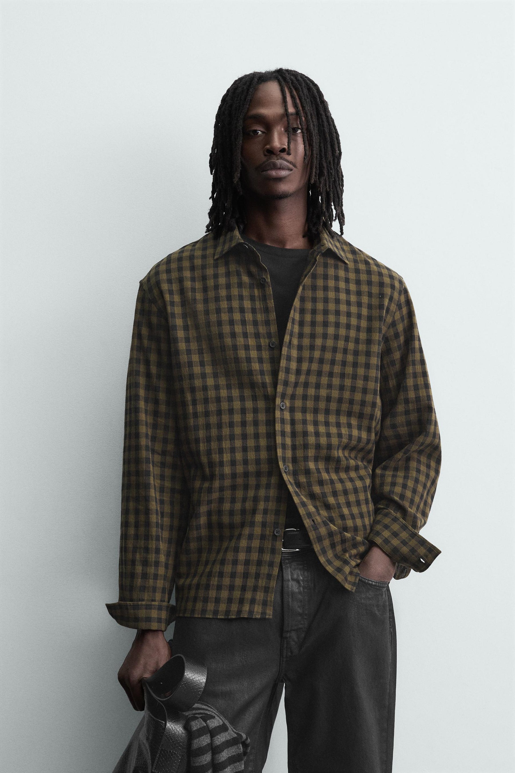 RELAXED FIT CHECK SHIRT - Image 2