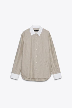 Contrast Striped Shirt