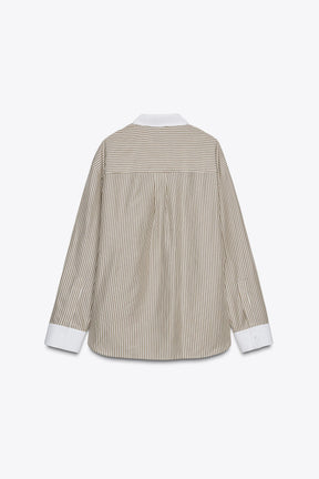 Contrast Striped Shirt