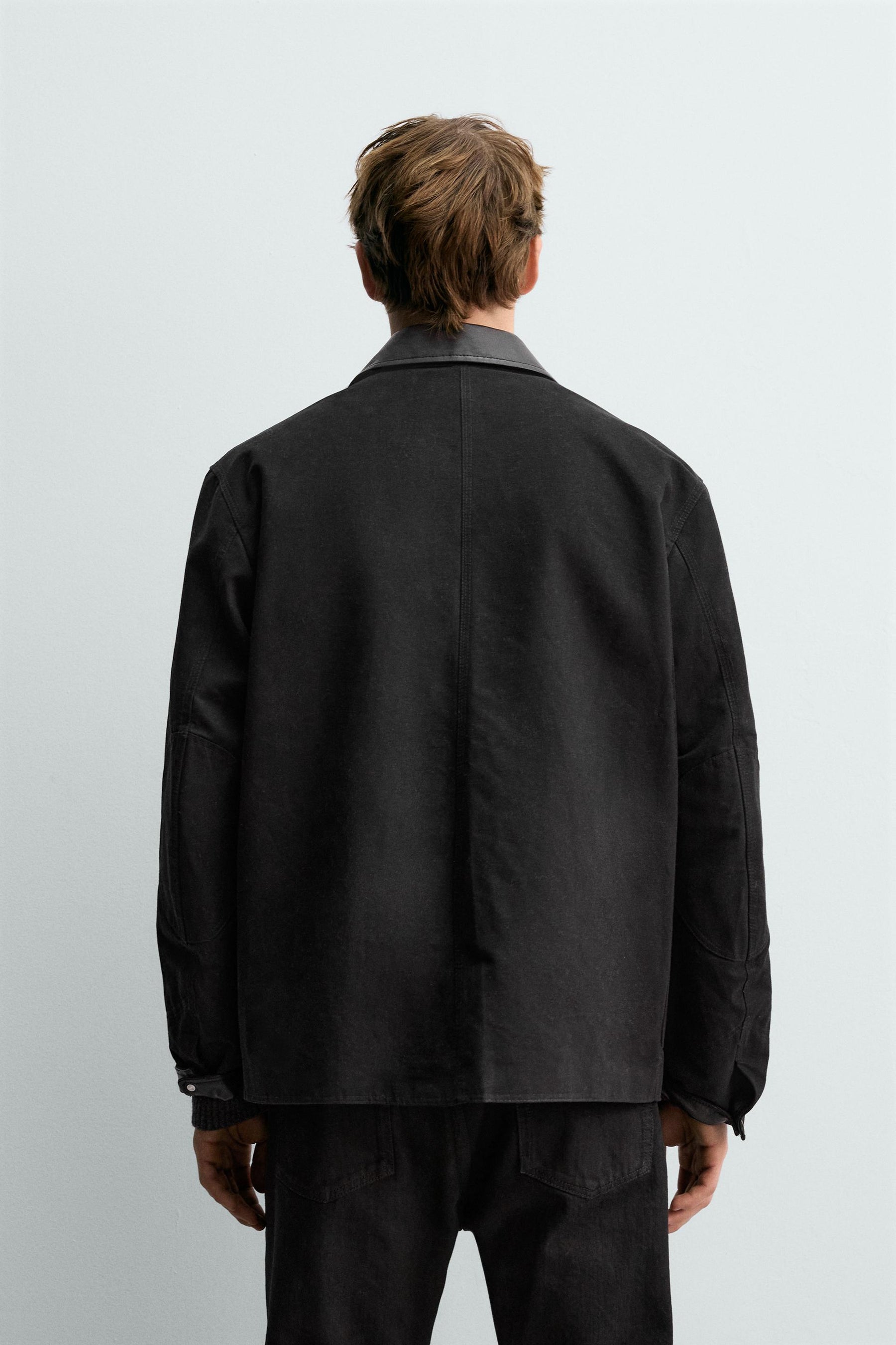Mixed Leather Jacket