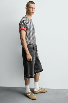 BAGGY FIT DENIM BERMUDA SHORTS - Image 5