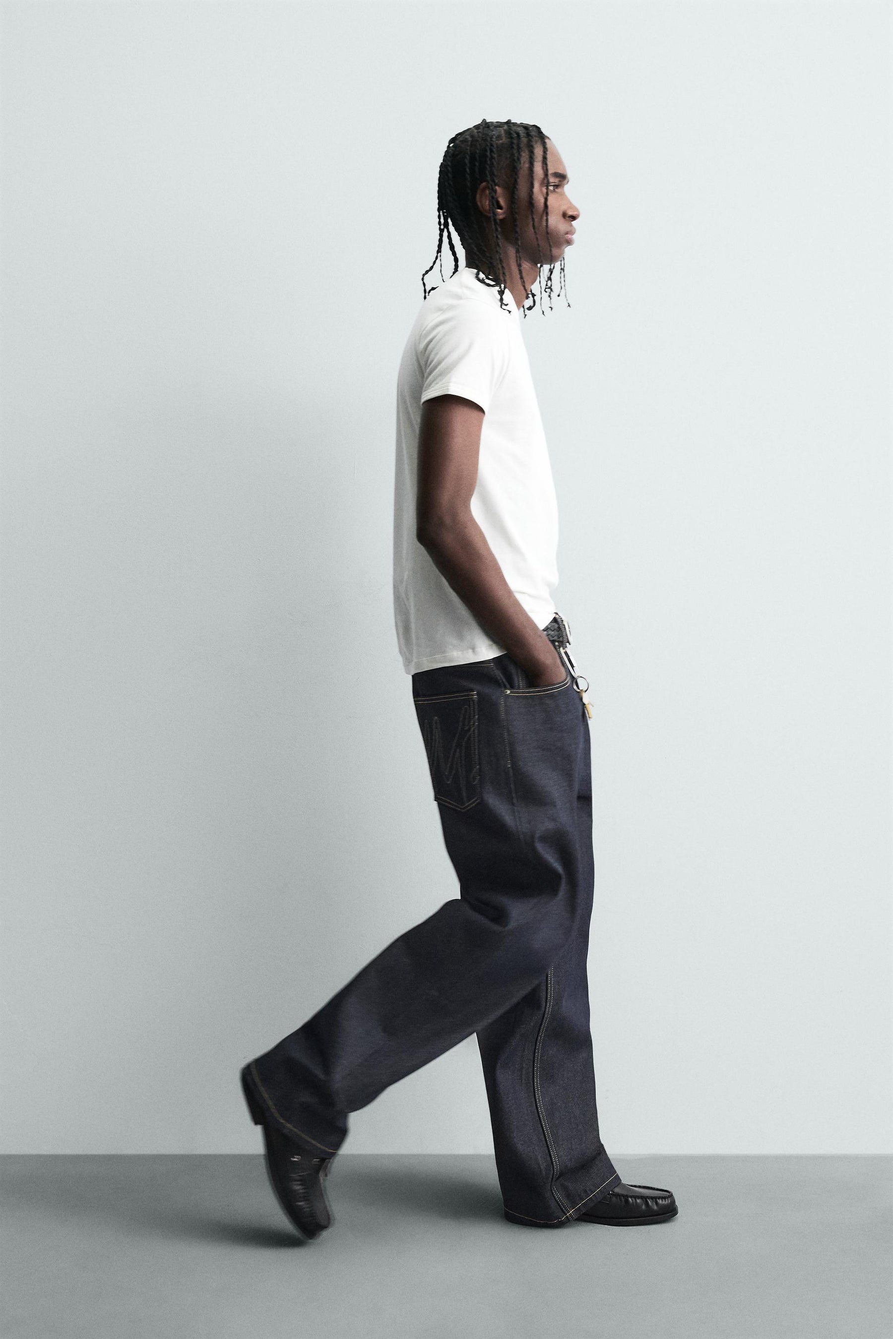 BAGGY JEANS WITH TOPSTITCHING - Image 6