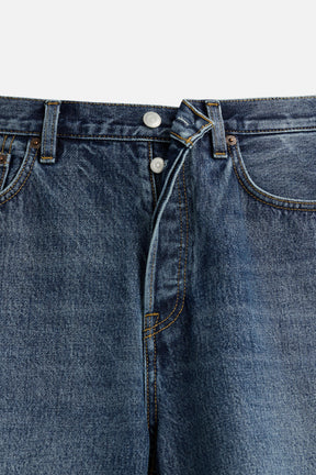 STRAIGHT-LEG DENIM BERMUDA SHORTS - Image 8